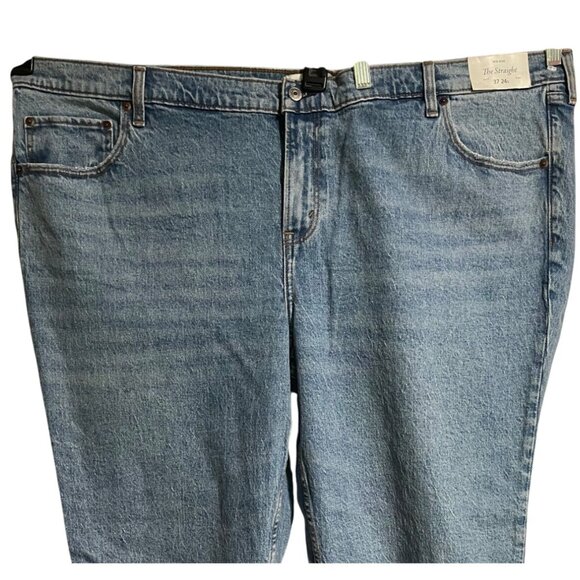 Abercrombie & Fitch Womens Mid Rise Straight Jeans Plus Size 24 Short - Picture 6 of 8